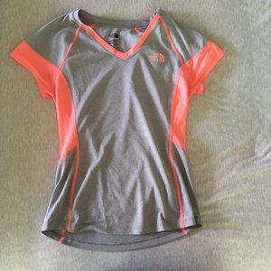 Gray and Pink Dry Fit T-Shirt